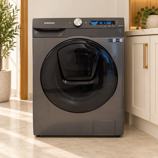 Samsung WD90T554DBN AI Control AddWash Washer Dryer 9/6 kg – Inox - Al Thahani Furniture