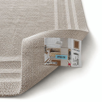 Saryon Carpets OFELYA Textured Area Rug | Beige / Cream | 200 × 300 cm - Al Thahani Furniture