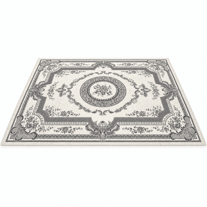 Saryon New Shiraz N577A 300 × 400 cm Turkish Carpet – Cream & Grey - Al Thahani Furniture