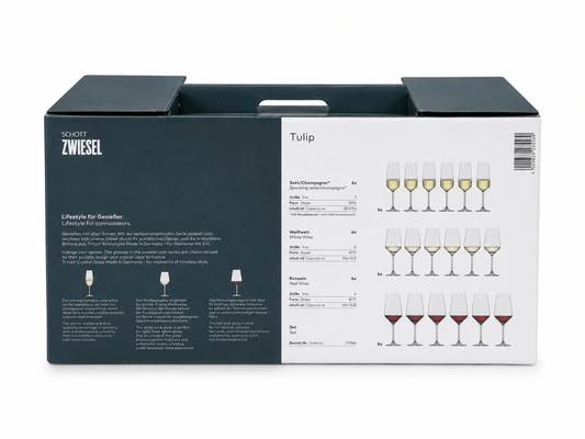 Schott Zwiesel Tulip Crystal Wine Glass Set – 18 Pieces | Made in Germany - Al Thahani Furniture