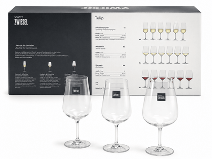 Schott Zwiesel Tulip Crystal Wine Glass Set – 18 Pieces | Made in Germany - Al Thahani Furniture