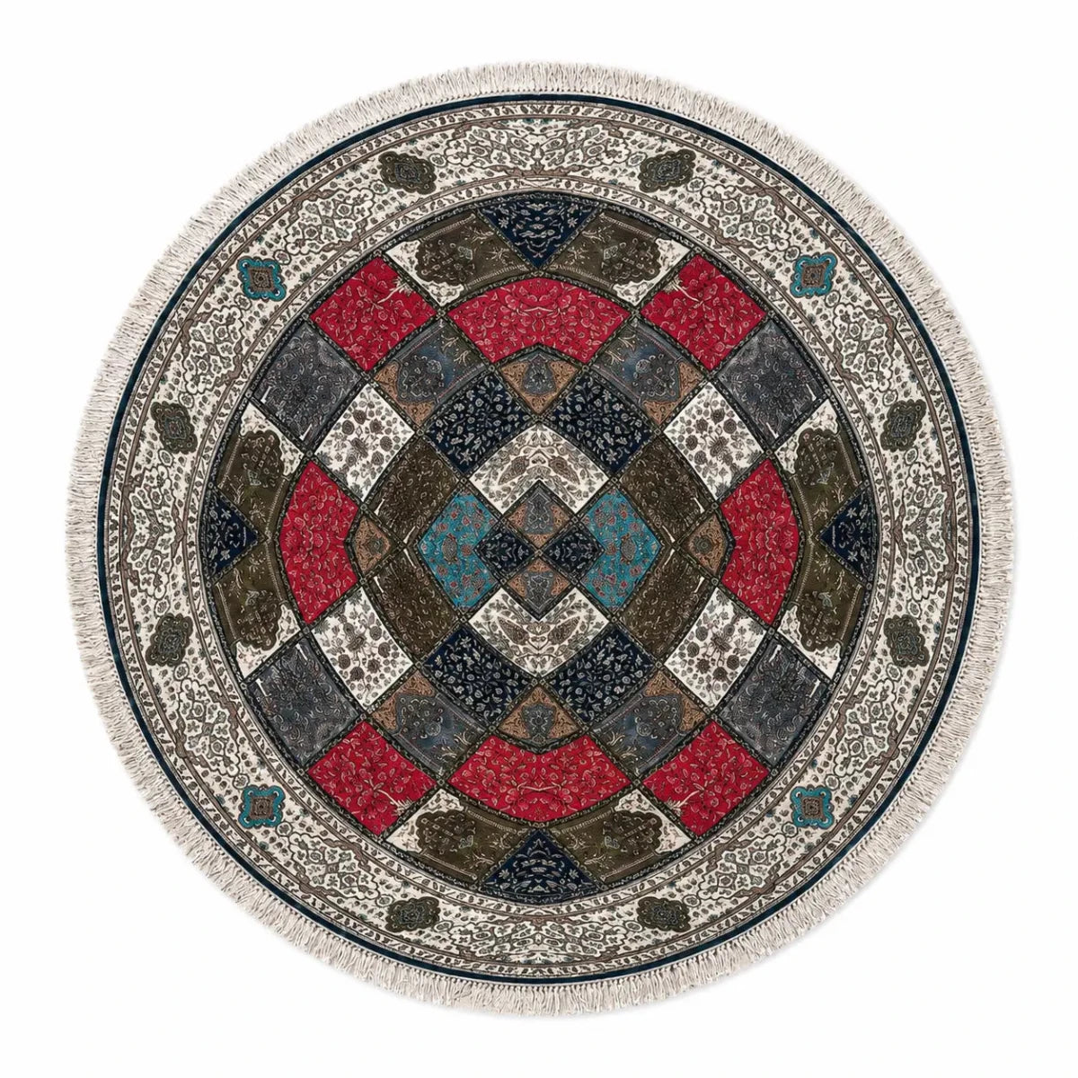 Selvi Decorative Round Rug - used 3 months - Al Thahani Furniture