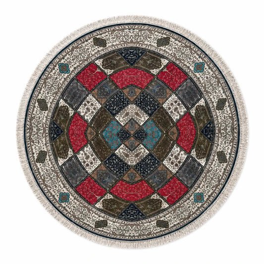 Selvi Decorative Round Rug - used 3 months - Al Thahani Furniture