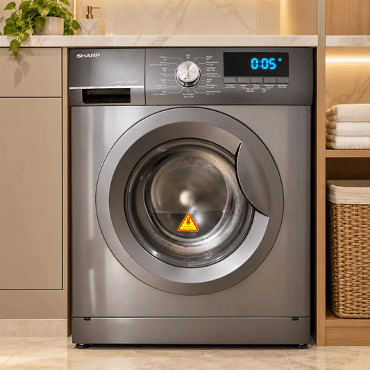 Sharp 7kg Front Load Washing Machine – 1200 RPM – Metallic Grey – ES-FE712DLZ-S - Al Thahani Furniture