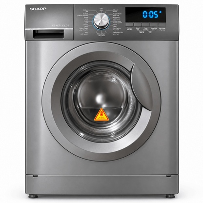 Sharp 7kg Front Load Washing Machine – 1200 RPM – Metallic Grey – ES-FE712DLZ-S - Al Thahani Furniture