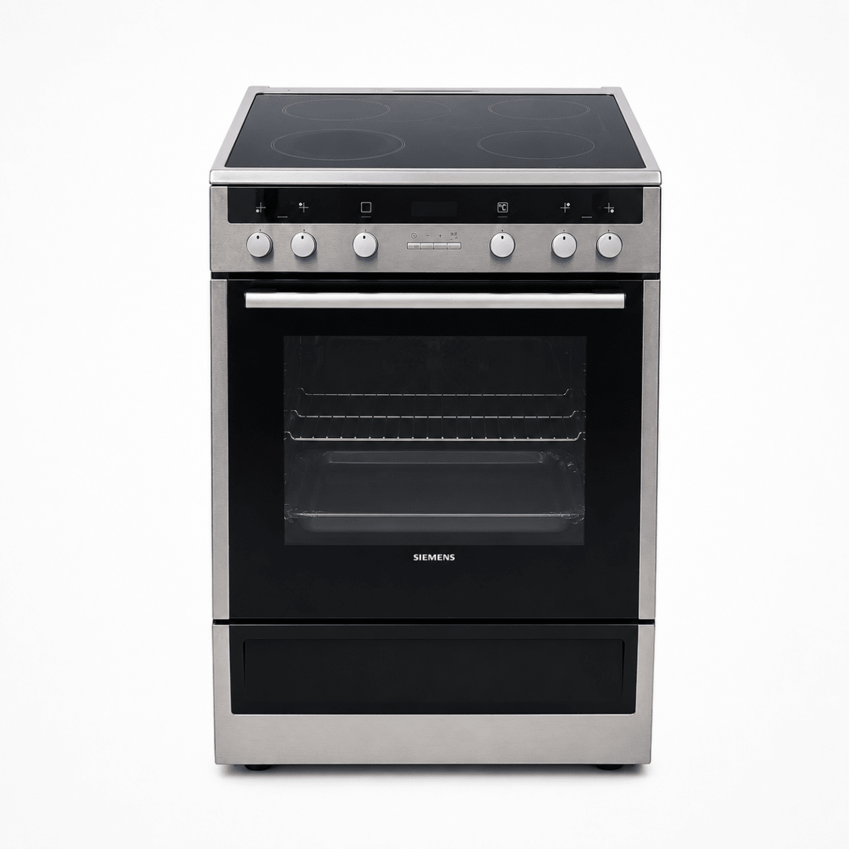 Siemens Freestanding Electric Cooker | 4-Zone Ceramic Hob, Multifunction Oven - used 7 months - Al Thahani Furniture