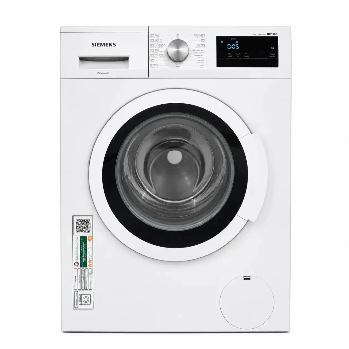 Siemens iQ100 Front Load Washing Machine | WM10J180GC, 8kg, 1000 RPM - used 6 months - Al Thahani Furniture