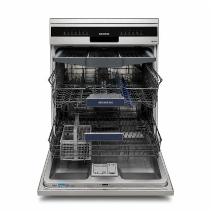 Siemens iQ300 Freestanding Dishwasher | SN23HI65MM, 14 Place Settings, Brushed Steel - used 7 months - Al Thahani Furniture