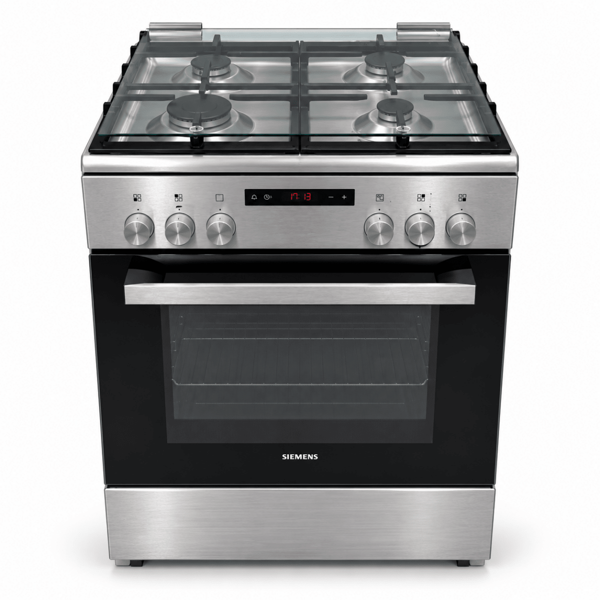 Siemens iQ300 HX8P3AE50M 60cm 4-Burner Gas & Electric Cooker – Stainless Steel - Al Thahani Furniture