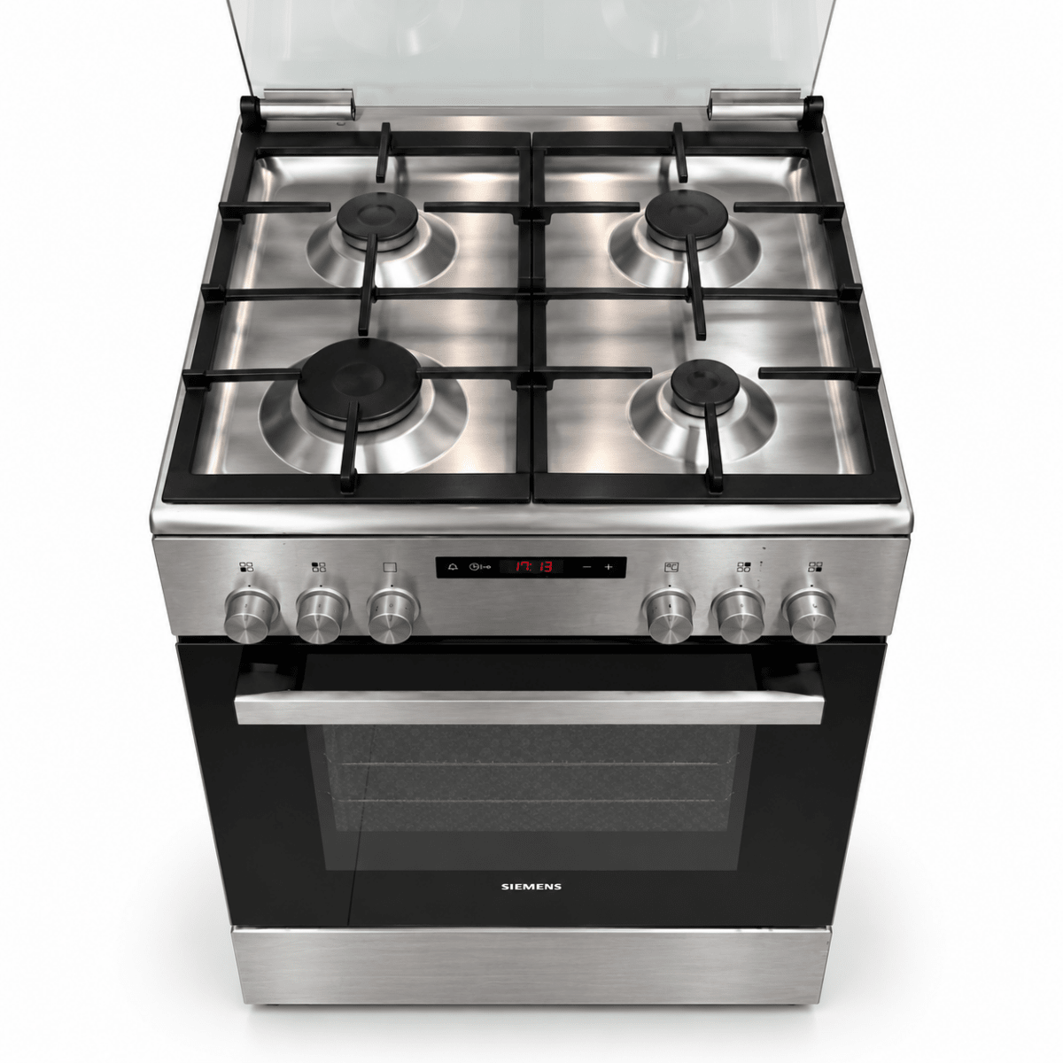 Siemens iQ300 HX8P3AE50M 60cm 4-Burner Gas & Electric Cooker – Stainless Steel - Al Thahani Furniture