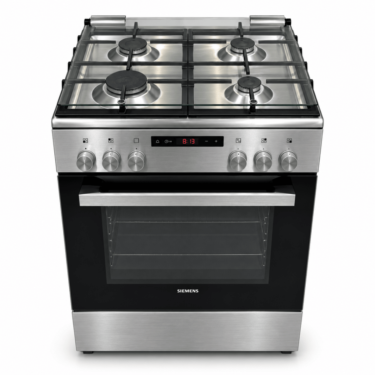 Siemens iQ300 HX8P3AE50M 60cm 4-Burner Gas & Electric Cooker – Stainless Steel - Al Thahani Furniture