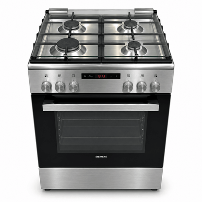 Siemens iQ300 HX8P3AE50M 60cm 4-Burner Gas & Electric Cooker – Stainless Steel - Al Thahani Furniture