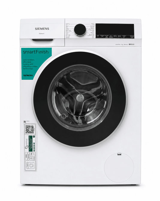 Siemens iQ300 WG44A100GC 9kg Front-Load Washing Machine – 1400 RPM – White - Al Thahani Furniture