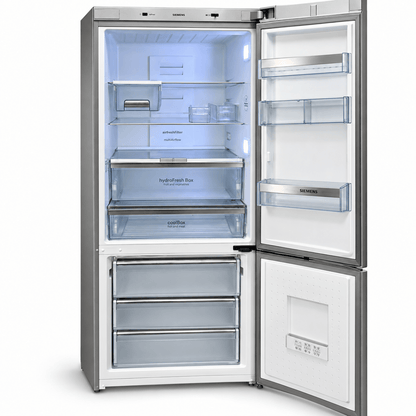 Siemens KG56NAI20M/04 iQ500 497L No Frost Bottom Freezer Refrigerator – Stainless Steel - Al Thahani Furniture
