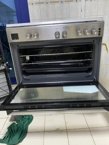 Smifer 90cm Freestanding Gas Cooker | 5 High - Efficiency Burners | Convection Gas Oven - althahanifurniture