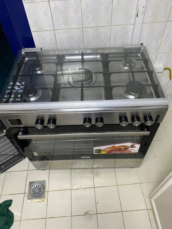 Smifer 90cm Freestanding Gas Cooker | 5 High - Efficiency Burners | Convection Gas Oven - althahanifurniture