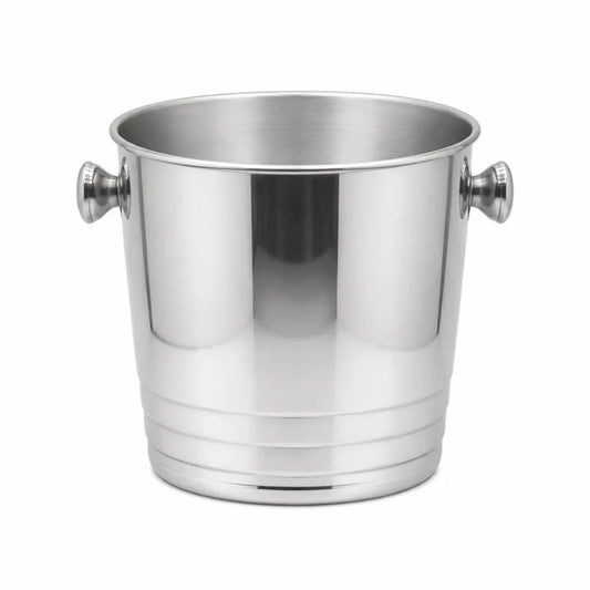 Stainless Steel Ice Bucket / Wine Cooler | Insulated Double Wall - used 1 months - Al Thahani Furniture