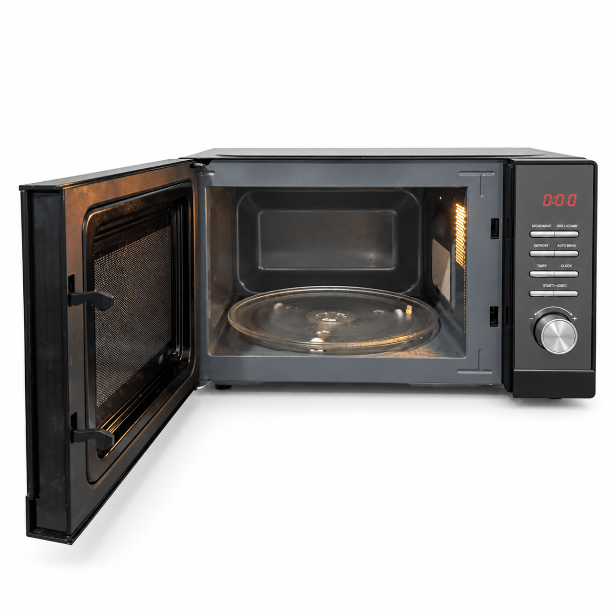 Super General SGMM926NHM 25L Microwave Oven with Grill – 900W – Black - Al Thahani Furniture