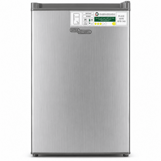 Super General SGR062HS 120L Single Door Refrigerator – Silver - Al Thahani Furniture