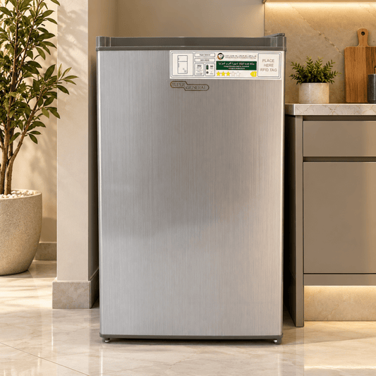 Super General SGR062HS 120L Single Door Refrigerator – Silver - Al Thahani Furniture