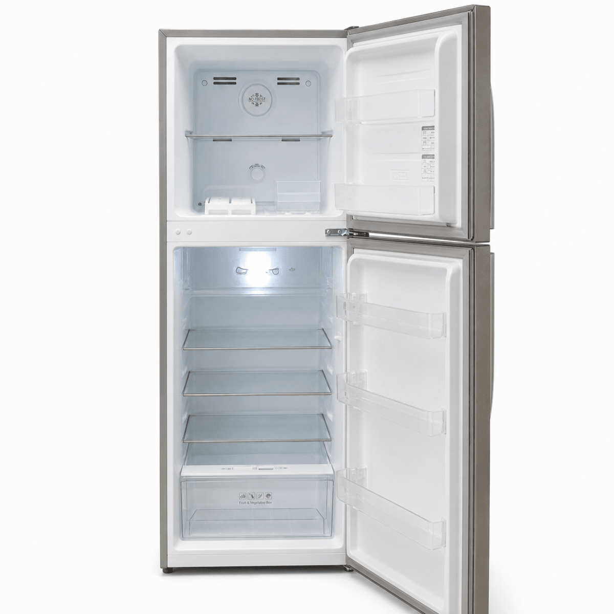 Super General SGR360N Top-Mount No-Frost Refrigerator | 360L Gross | Silver - Al Thahani Furniture