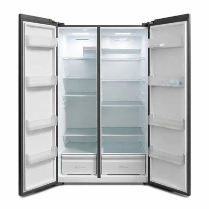 TCL Side - by - Side Refrigerator – Stainless Steel – 488 Liters – No Frost Technology - althahanifurniture