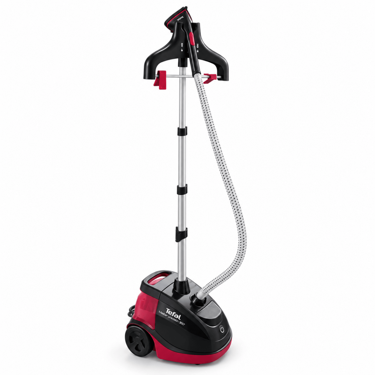 Tefal Master Precision 360° Upright Garment Steamer – IT6540M0 – 1500W – Black & Raspberry Red - Al Thahani Furniture
