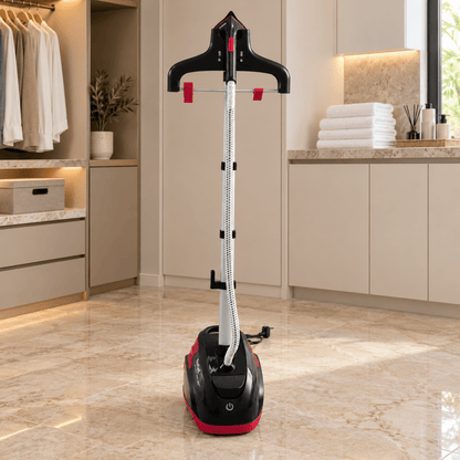 Tefal Master Precision 360° Upright Garment Steamer – IT6540M0 – 1500W – Black & Raspberry Red - Al Thahani Furniture