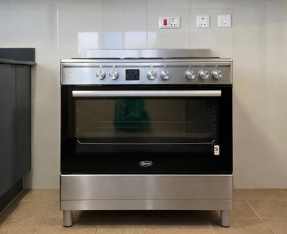 Terim 90x60cm Freestanding Electric Cooker | Ceramic Hob & Catalytic Self - Cleaning - althahanifurniture