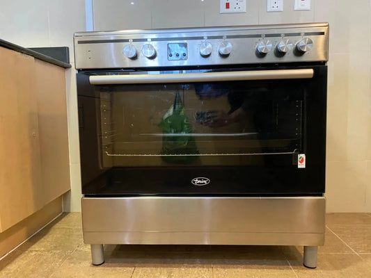 Terim 90x60cm Freestanding Electric Cooker | Ceramic Hob & Catalytic Self - Cleaning - althahanifurniture