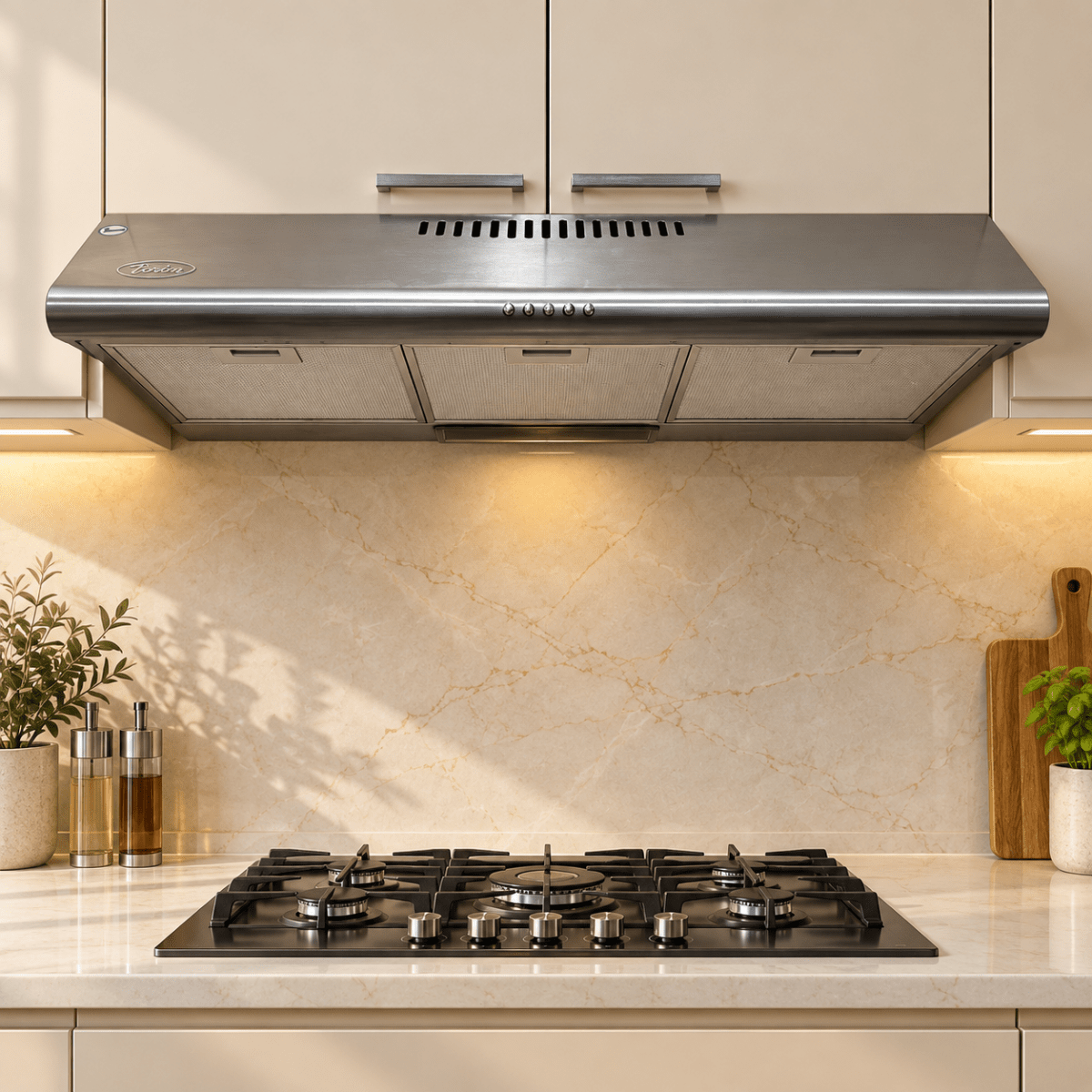 Terim TER9OUCHSS 90 cm Under-Counter Cooker Hood – Stainless Steel - Al Thahani Furniture