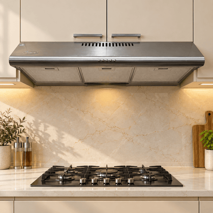 Terim TER9OUCHSS 90 cm Under-Counter Cooker Hood – Stainless Steel - Al Thahani Furniture