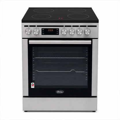 Terim TERHFC66ST 4-Burner Ceramic Cooker | 60 cm, Stainless Steel, 80L Oven - used 6 months - Al Thahani Furniture