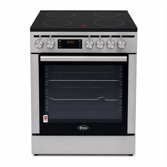 Terim TERHFC66ST 4-Burner Ceramic Cooker | 60 cm, Stainless Steel, 80L Oven - used 6 months - Al Thahani Furniture