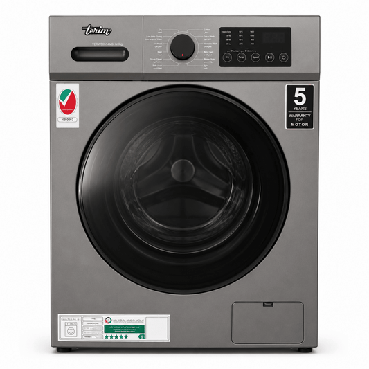 Terim TERWD8514MS Front Load Washer-Dryer Combo | 8kg/5kg, BLDC Inverter, 1400 RPM - used for 6 months - Al Thahani Furniture