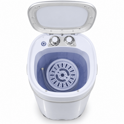 Tiktun XPB46-1218A 4.6kg Portable Mini Washing Machine with 2kg Spin Basket – White - Al Thahani Furniture