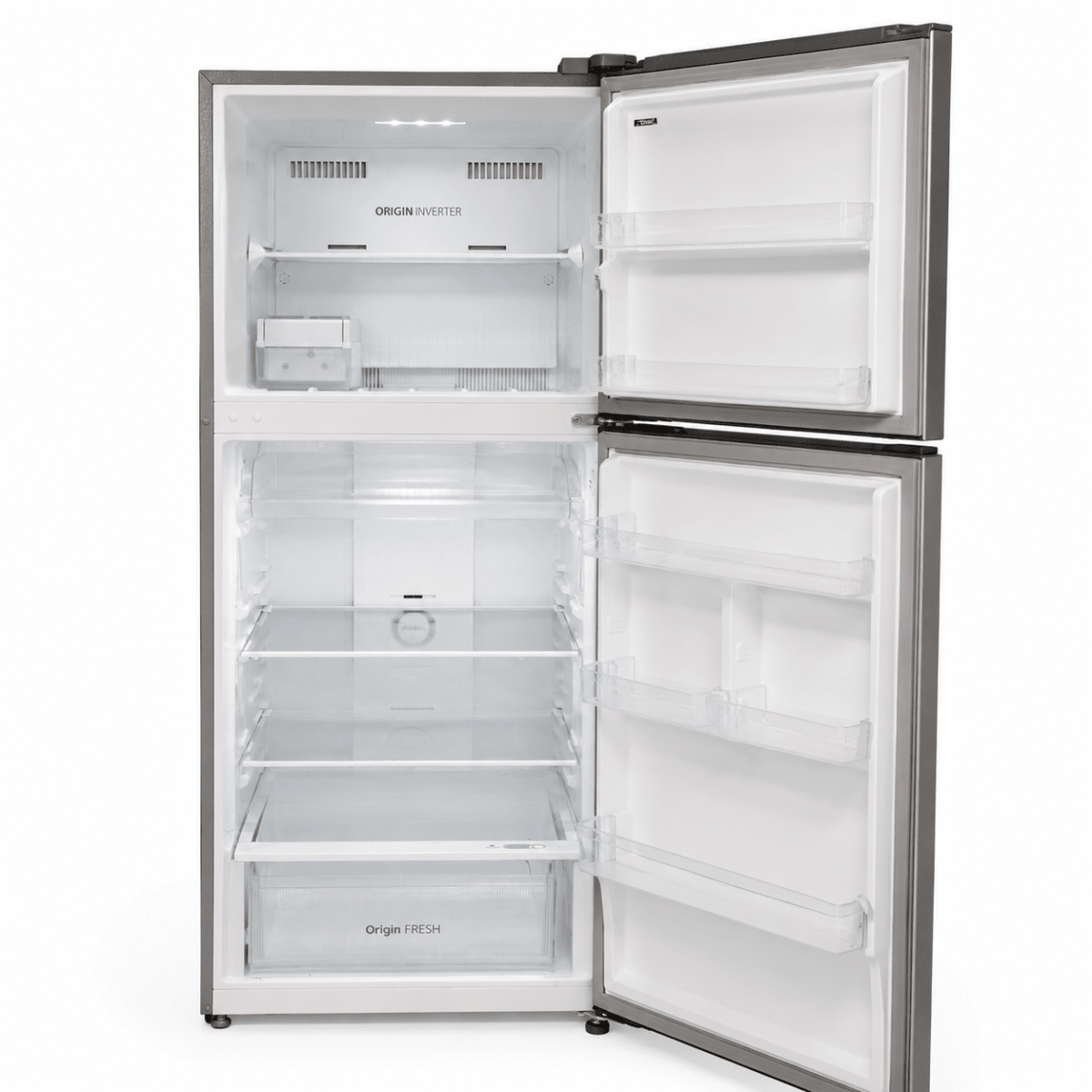 Toshiba 411L Inverter Top-Mount Refrigerator – Rikyu Grey - Al Thahani Furniture
