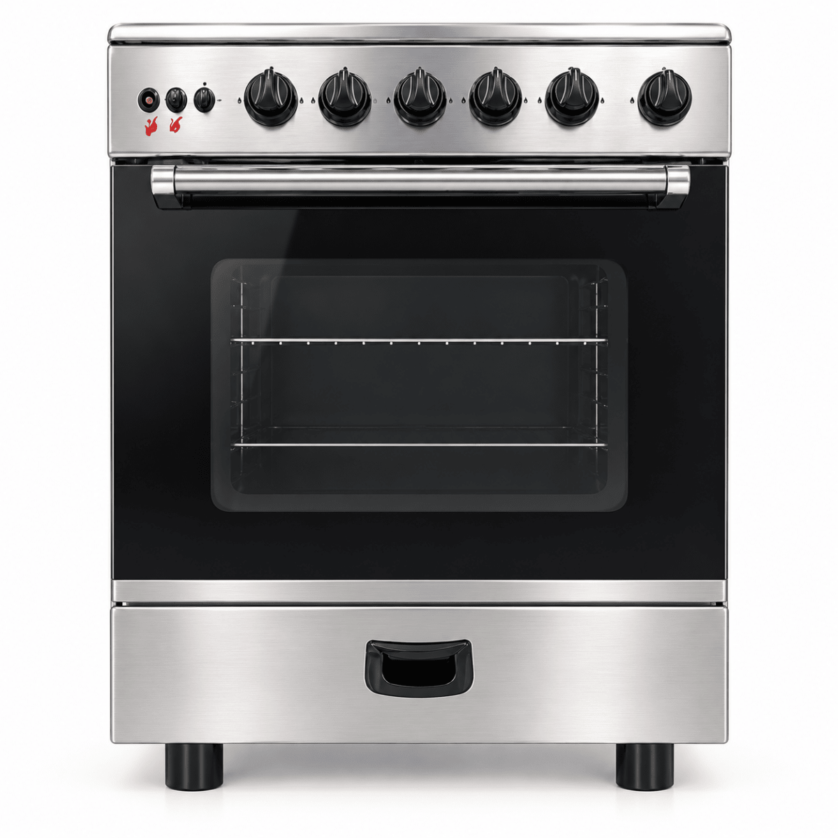 Unionaire C6060 60 × 60 cm 4-Burner Gas Cooker with Oven & Grill – Stainless Steel - Al Thahani Furniture