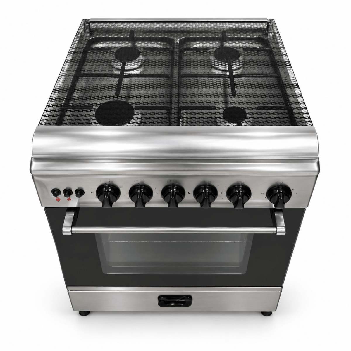 Unionaire C6060 60 × 60 cm 4-Burner Gas Cooker with Oven & Grill – Stainless Steel - Al Thahani Furniture