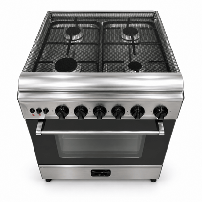 Unionaire C6060 60 × 60 cm 4-Burner Gas Cooker with Oven & Grill – Stainless Steel - Al Thahani Furniture