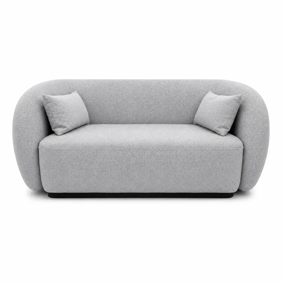 United Furniture Orrin Sofa Set 3+2 | Light Grey, Modern Curved Design - used 3 weeks - Al Thahani Furniture