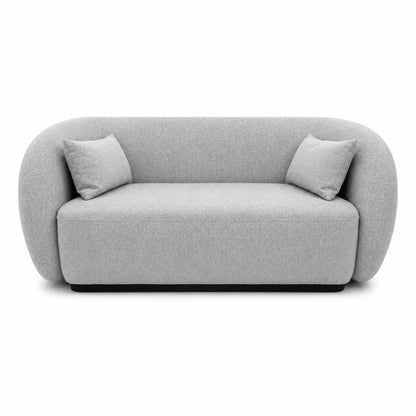 United Furniture Orrin Sofa Set 3+2 | Light Grey, Modern Curved Design - used 3 weeks - Al Thahani Furniture