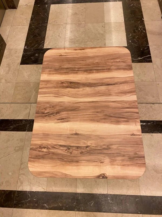 Versatile Folding Table – Light Wood Top & Black Metal Base - althahanifurniture