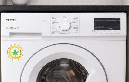 Vestel 6kg Front Load Washing Machine – 1000 RPM, 15 Programs, Energy Efficient, Child Lock - althahanifurniture