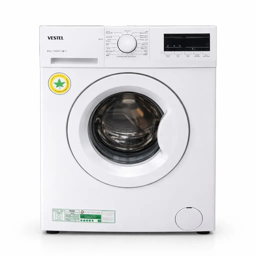 Vestel 6kg Front Load Washing Machine – 1000 RPM, – Lightly Used 5 Months - althahanifurniture