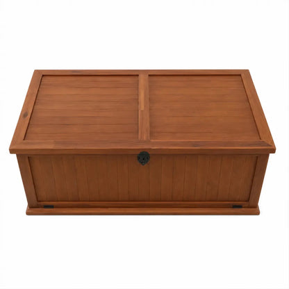 vidaXL Solid Acacia Wood Storage Chest | used 4 months - Al Thahani Furniture