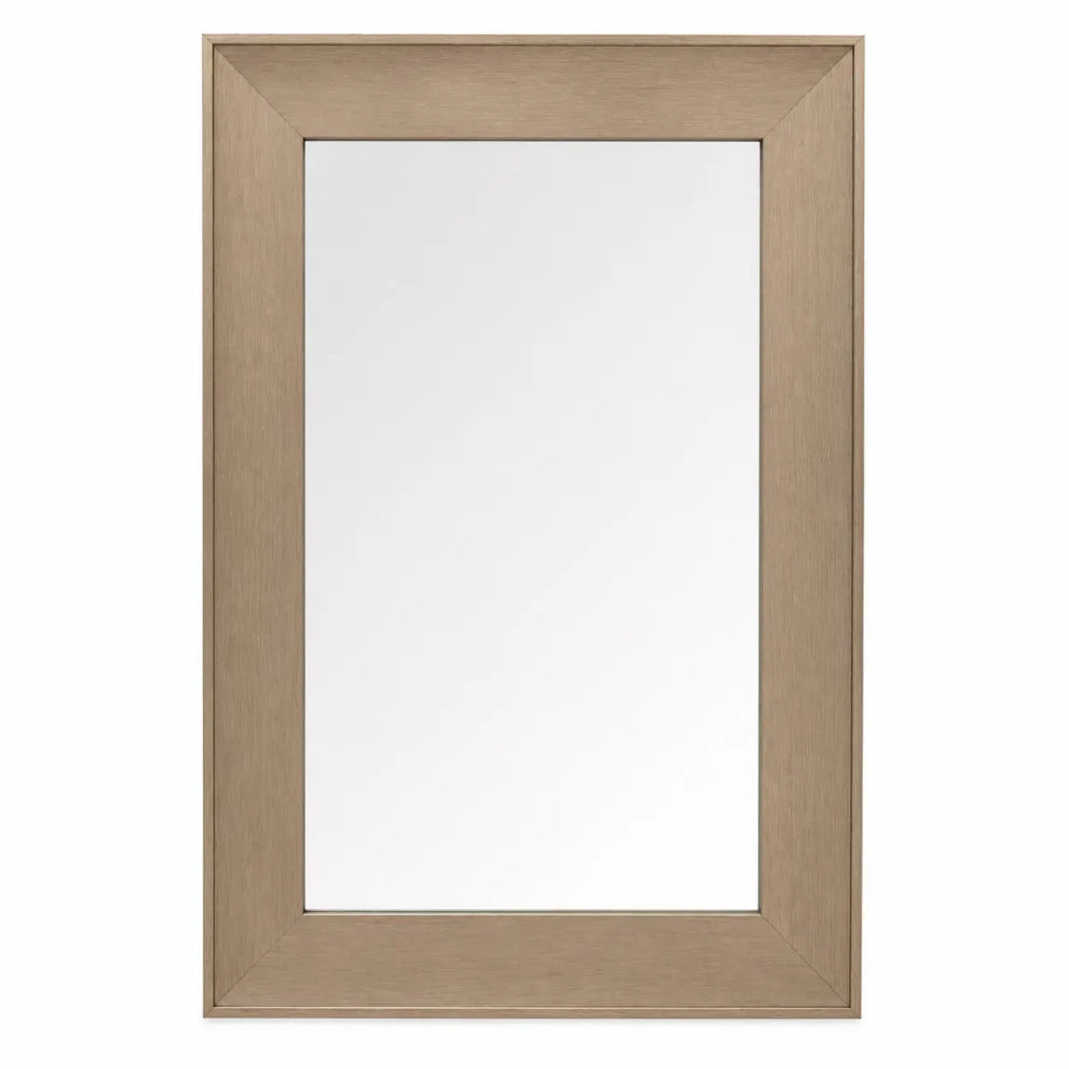 Wall Mirror | Weathered Oak Wood Frame, 90x60 cm - used 2 months - Al Thahani Furniture