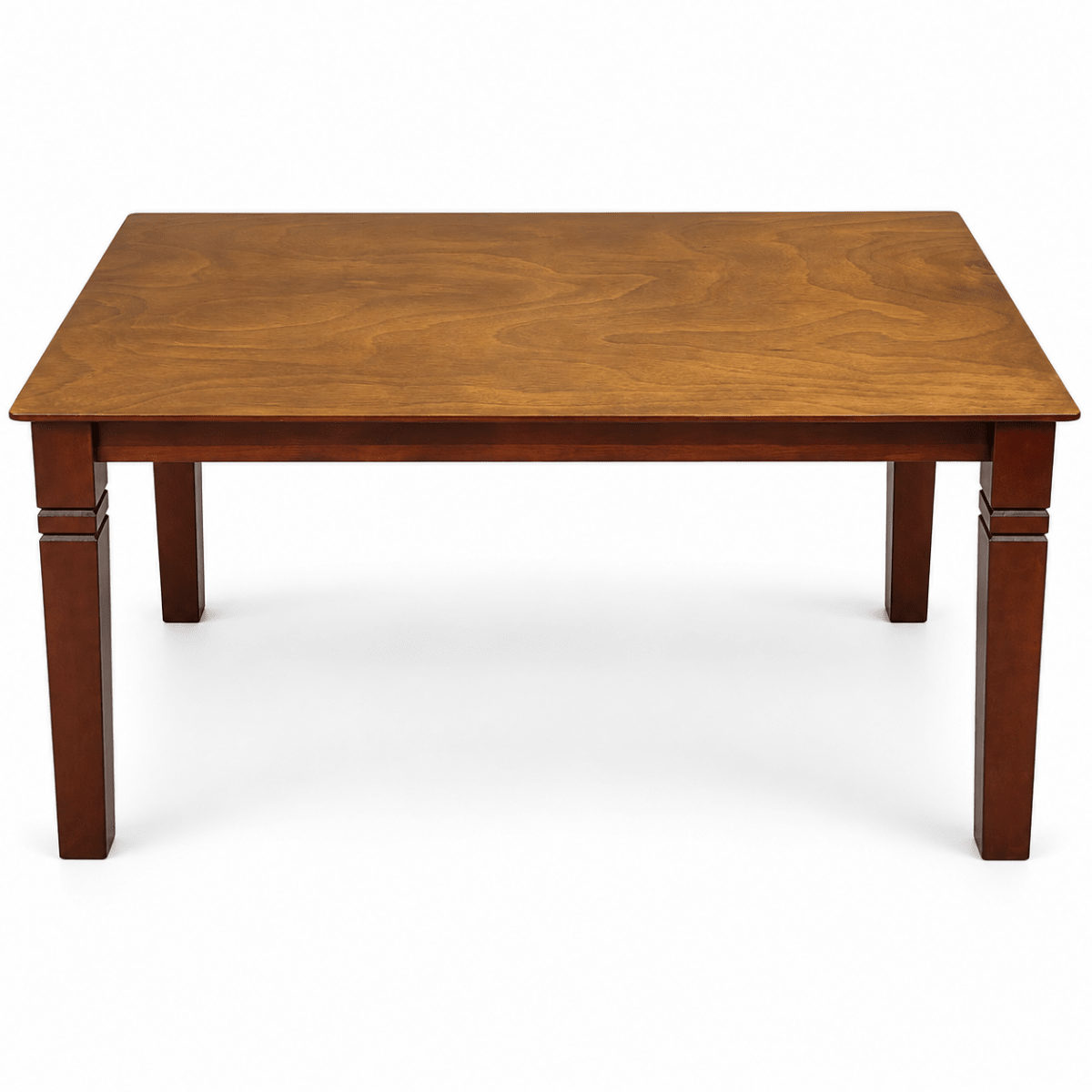 Walnut Finish 4-Seater Dining Table – 120 × 75 × 75 cm - Al Thahani Furniture
