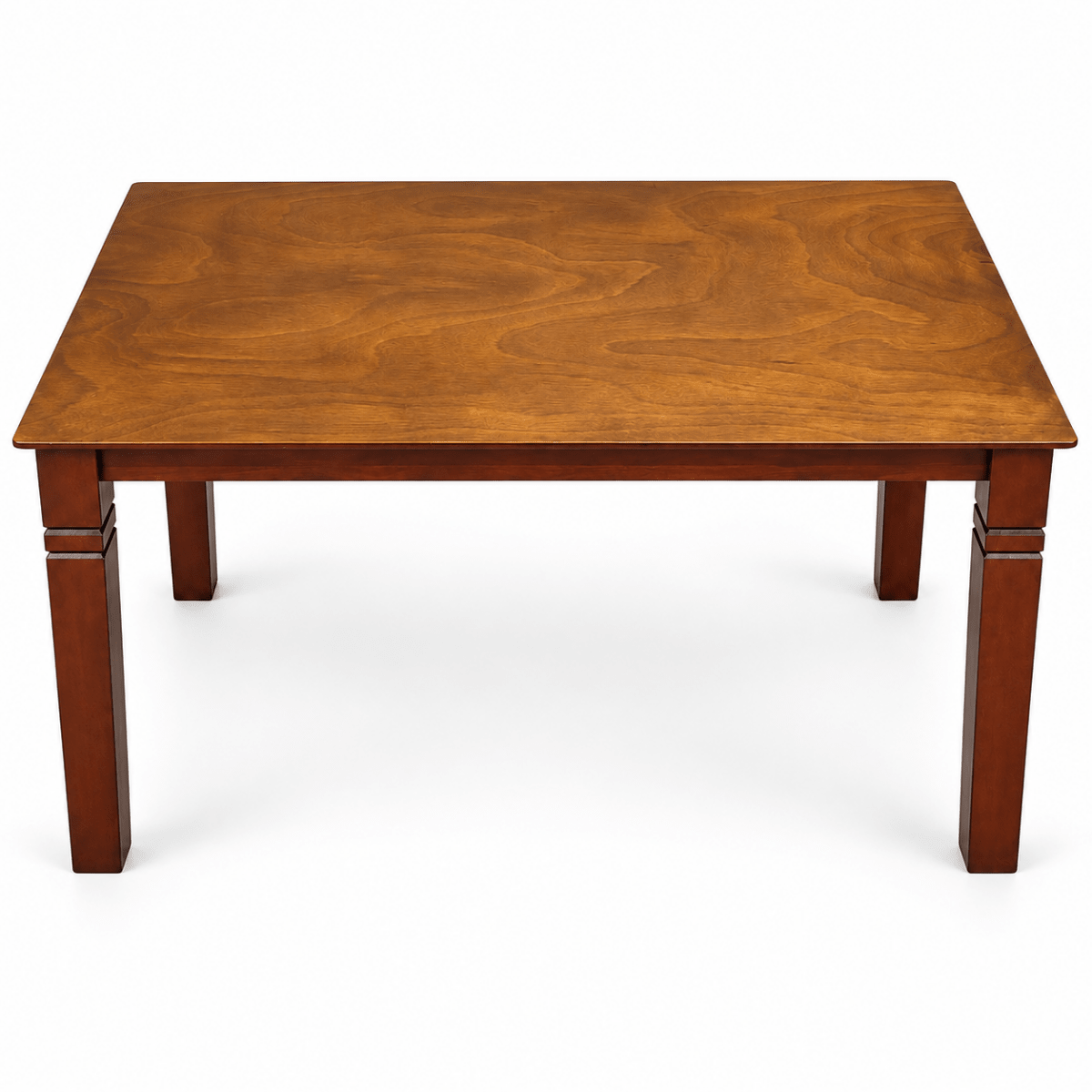Walnut Finish 4-Seater Dining Table – 120 × 75 × 75 cm - Al Thahani Furniture