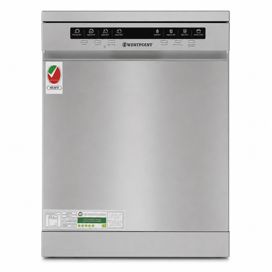 Westpoint WYS-1523.I 15-Place Setting Freestanding Dishwasher – Stainless Steel - Al Thahani Furniture